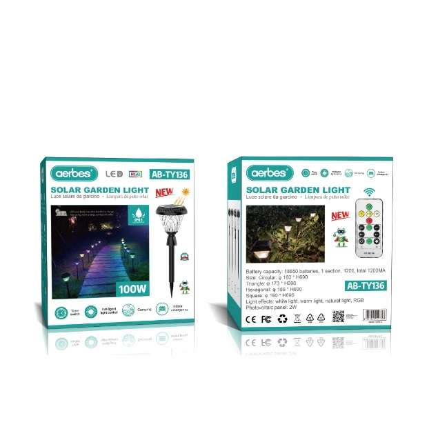 Aerbes AB-TY136 Solar Powered Garden Light