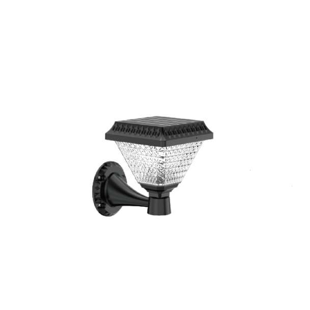Solar Powered Garden Wall Light RGB + White &, Warm White With Remote Control