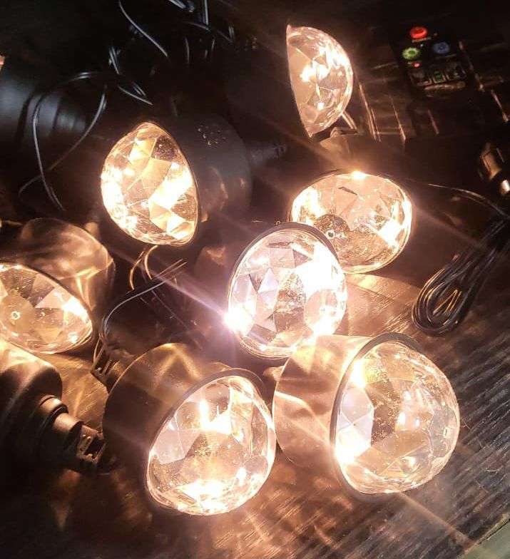 FA-DC6887T Solar Garden Ambient String Lights 2 In 1 Color Warm White+ RGB