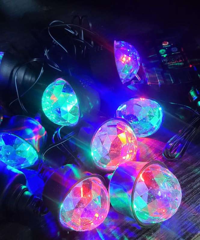 FA-DC6887T Solar Garden Ambient String Lights 2 In 1 Color Warm White+ RGB