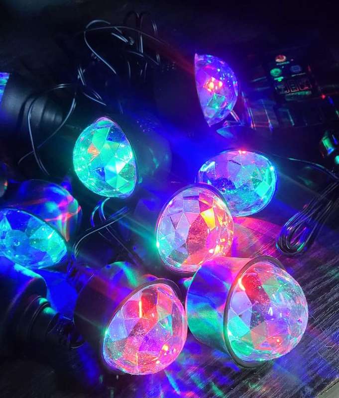 FA-DC6887T Solar Garden Ambient String Lights 2 In 1 Color Warm White+ RGB