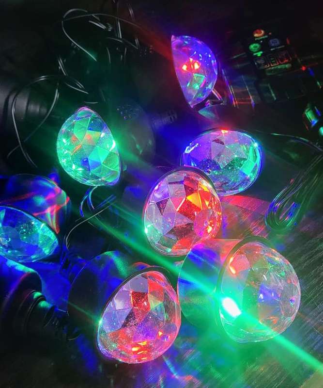 FA-DC6887T Solar Garden Ambient String Lights 2 In 1 Color Warm White+ RGB