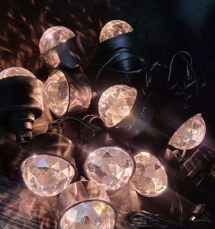 FA-DC6887T Solar Garden Ambient String Lights 2 In 1 Color Warm White+ RGB