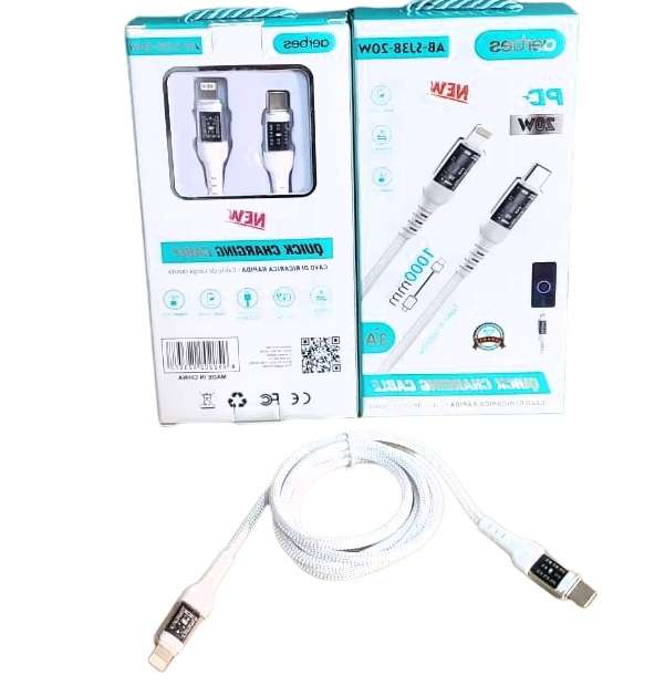 Aerbes AB-SJ38-20W Type C To Lightning 20W USB Cable 1M 3A