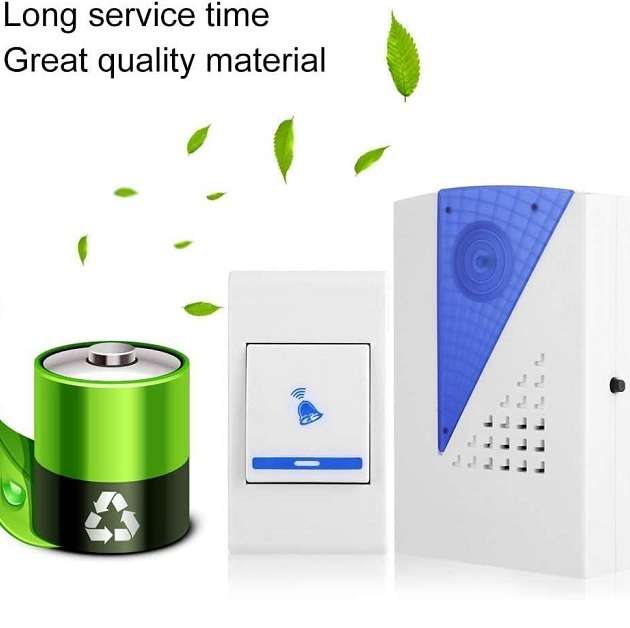 Wolulu AS-50704 Battery Operated Wireless Doorbell