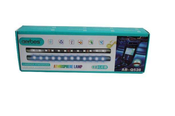 Aerbes AB-Q528 RGB 5050 SMD DuoCo Strip App Car Atmosphere 10W LED Lamp