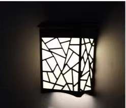 FA-6601 Warm White + Multi Colors Solar Wall Light