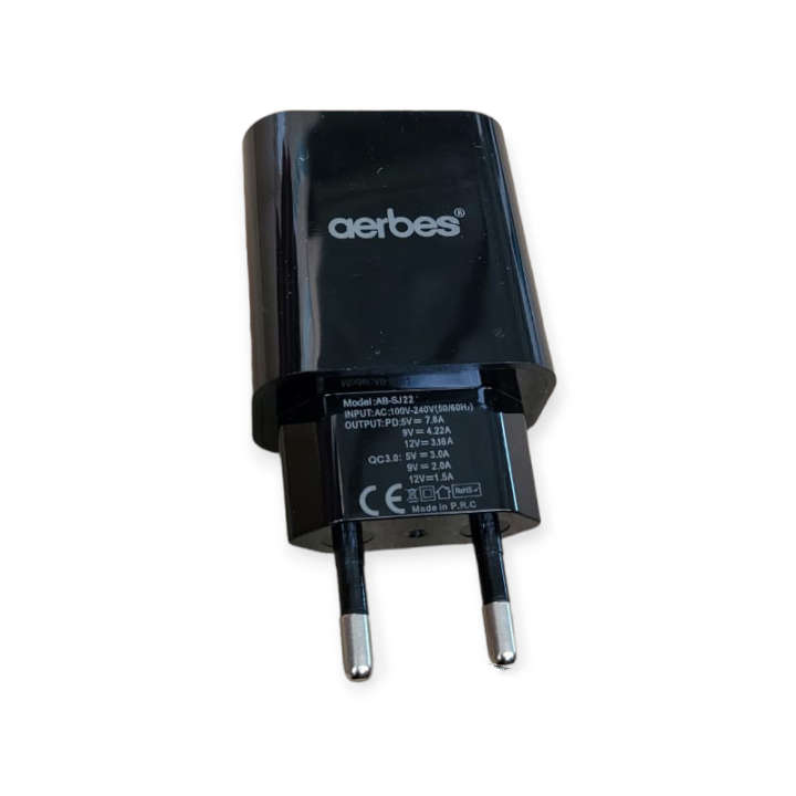Aerbes AB-SJ22 PD20W + 18W QC3.0 USB Wall Travel Charger