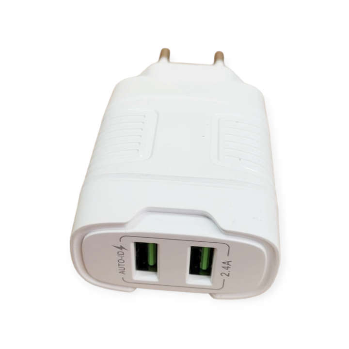Aerbes AB-SJ21 Dual USB Port Smart Wall Travel Charger 2.4A With Auto ID