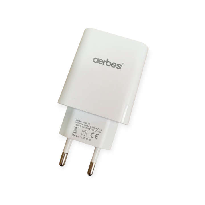 Aerbes AB-SJ26 QC3.0 18W + 18W Dual USB Fast Charger