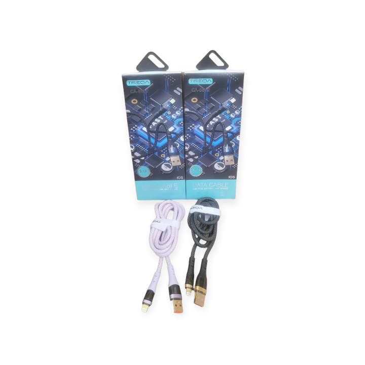 Treqa CA-8812 USB To Lighting Pin 9.1A Cable For IOS 1M