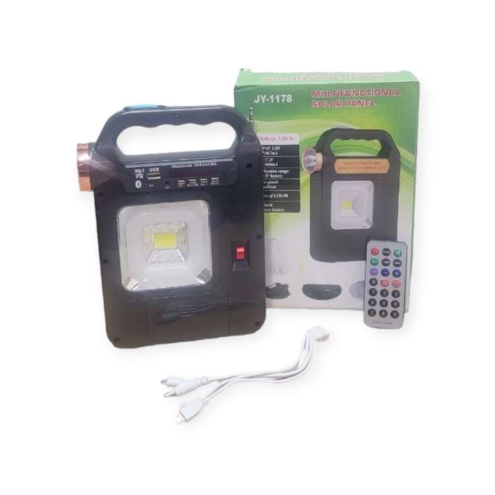 FA-1178M Multifunctional Solar Powered Bluetooth Speaker With 1 Bulb 2800mah