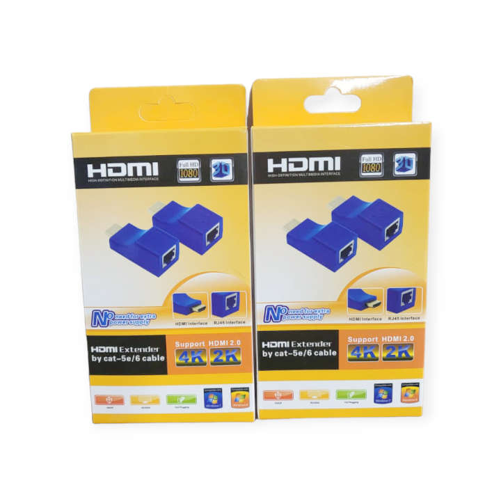 SE-LRJ-Y HDMI Extender Cat-5e/6 Full HD Supports 2K/4K Up To 30M XF0177