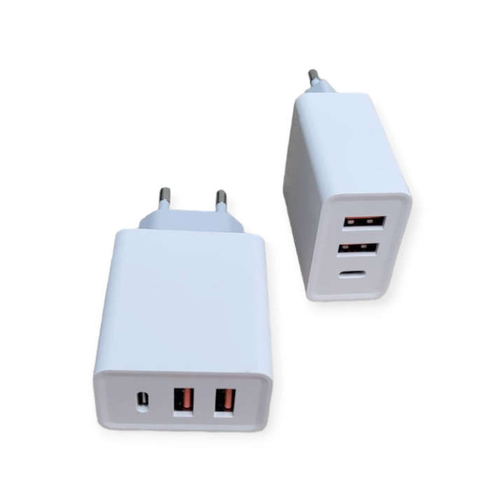 Treqa CH-645 Dual USB + PD Wall Charger 38W