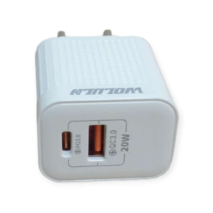 Wolulu AS-51457 PD 20W+ QC3.0 USB Fast Smart Wall Charger