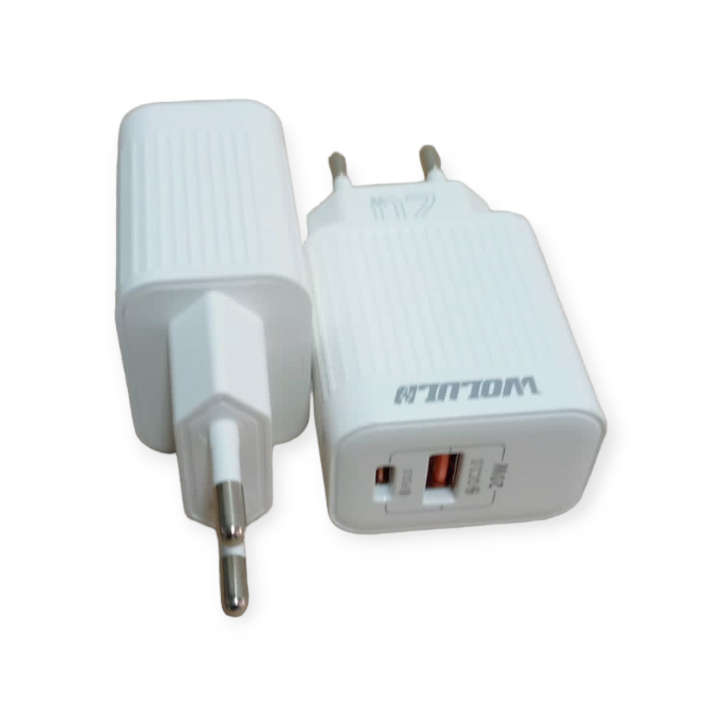 Wolulu AS-51457 PD 20W+ QC3.0 USB Fast Smart Wall Charger