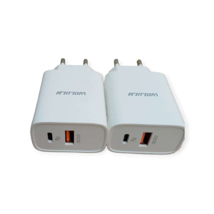 Wolulu AS-51454 PD 30W + USB QC3.0 Charger