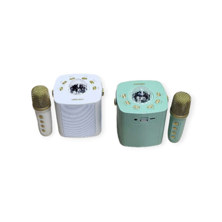 Wolulu AS-50199 Wireless Bluetooth Karaoke Speaker With Microphone + RGB Mini Magic Ball Light