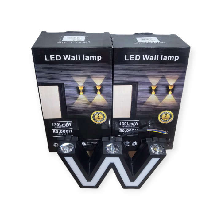 12W 5 LED W Shaped Wall Lamp 3000K