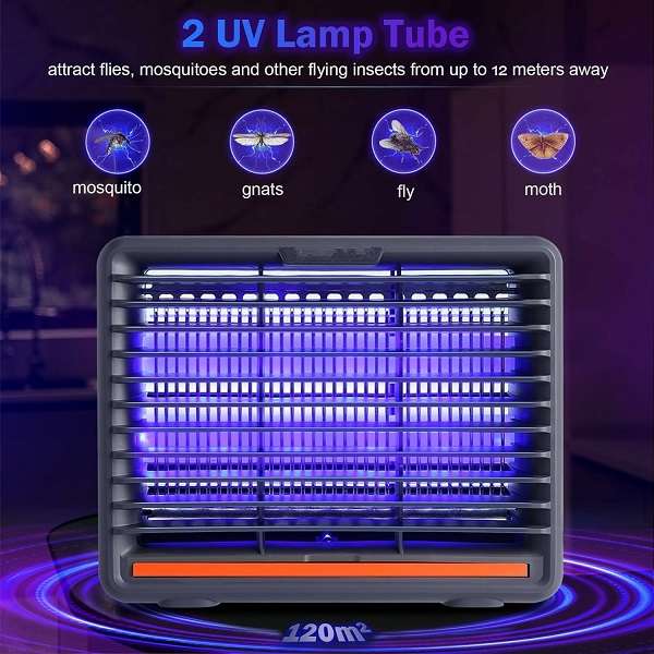 PM-029 Electric Fly Killer 8W, UV Bug Zapper Mosquito Killer Lamp For Home With Hanging Hook