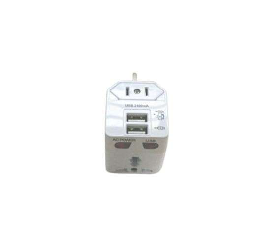 Converter Socket 2.1A EU Adapter Charger With USB AC Power Plug