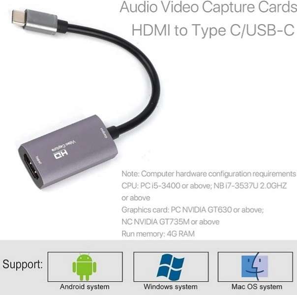 SE-L126 Type C To HDMI Female Adapter Cable