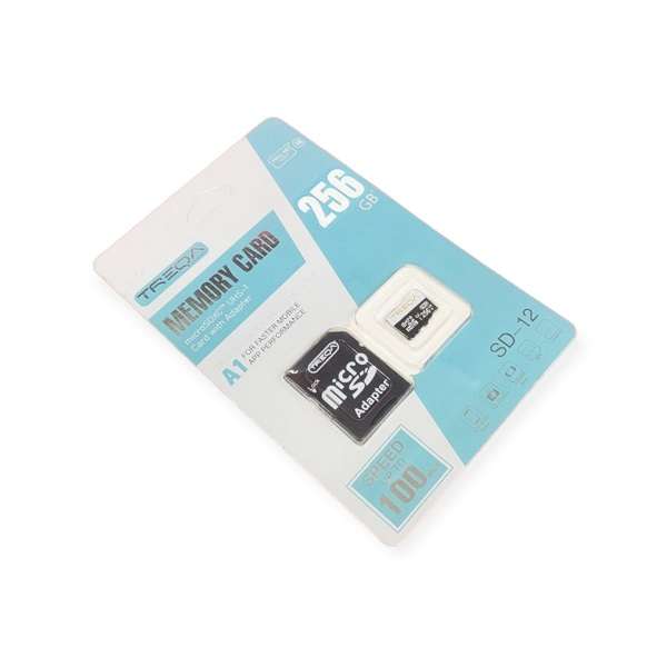 Treqa SD-12-256GB Micro SD Memory Card with SD Adapter