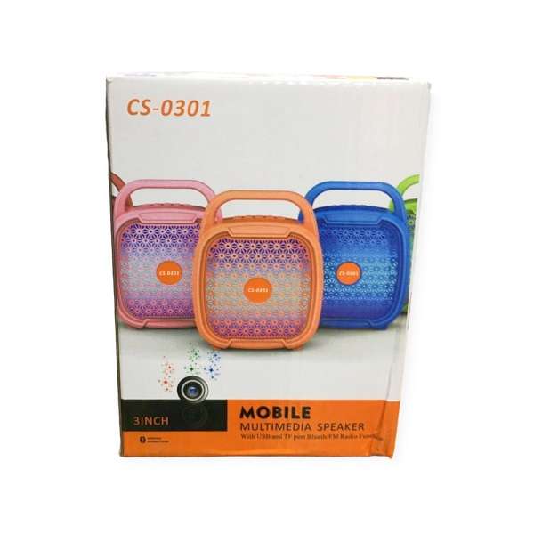 CS-0301 Bluetooth RGB Multimedia Speaker with USB & Micro SD Card Playback FM Radio 3