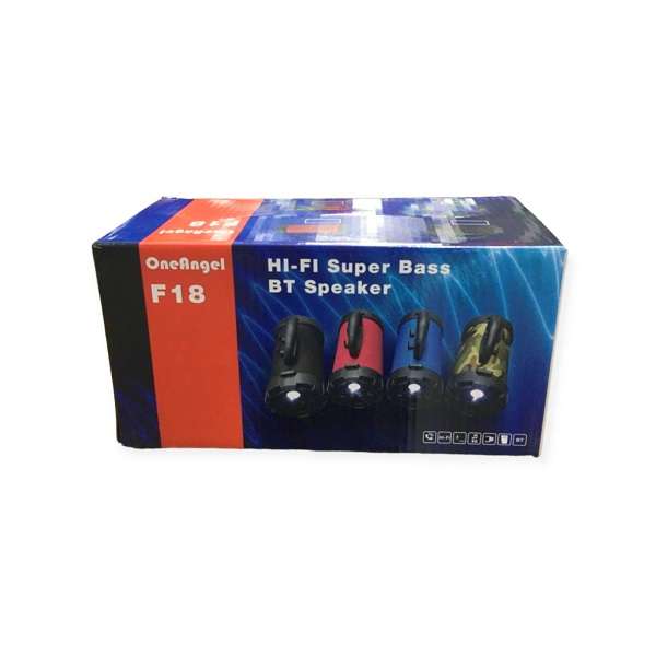 F18 Hi-Fi Super Base Bluetooth Speaker With Torch USB And Micro SD Card Playback, FM Radio, Line In