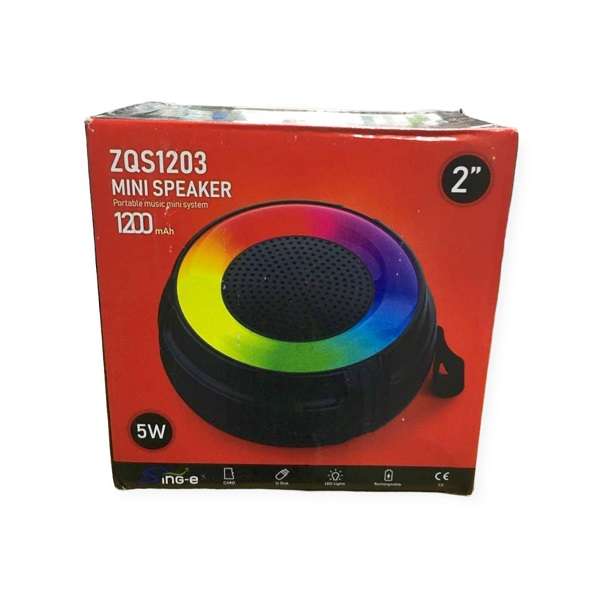 ZQS1203 Mini Portable 1200mah Bluetooth Speaker 5W 2