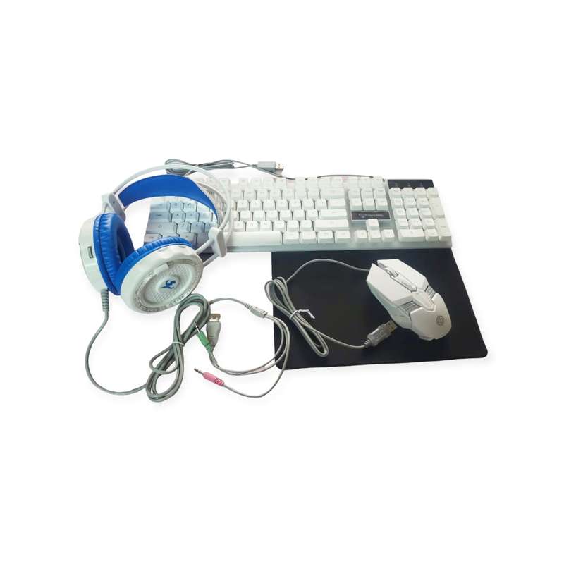 XF0025 RGB Wired Gaming Keyboard , Mouse Headphones Combo JG1988