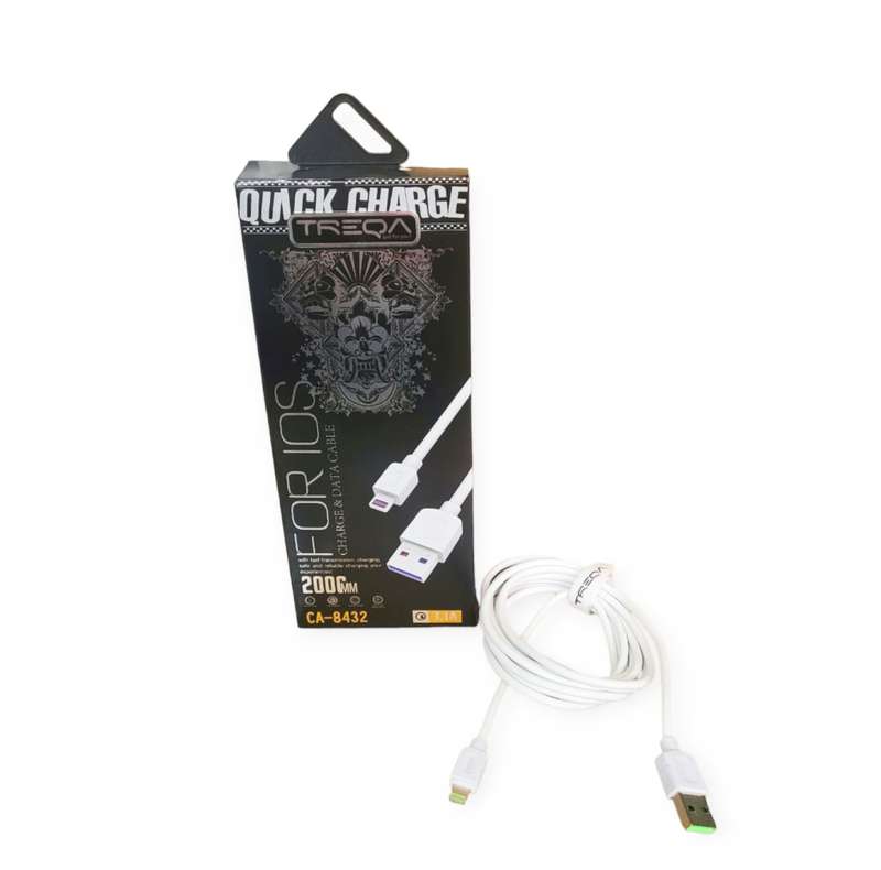 Treqa CA-8432 Lightning USB Cable For IOS 3.1A 2M