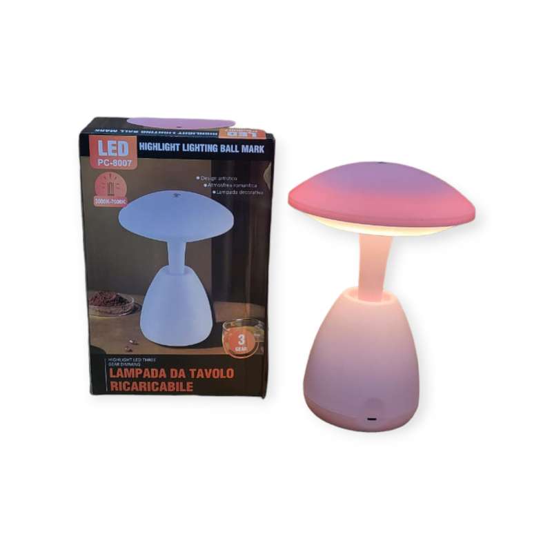 FA-8007 Rechargeable 3 Gear Mushroom Desktop lamp