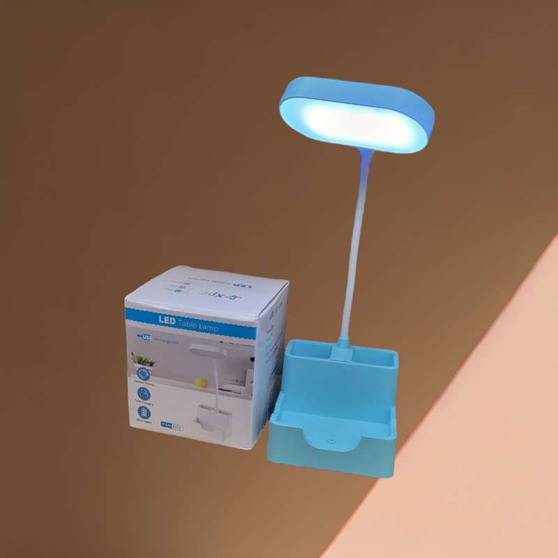 FA-6579 USB Rechargeable Desk Touch Lamp with 3 White Lights Pencil And Phone Holder