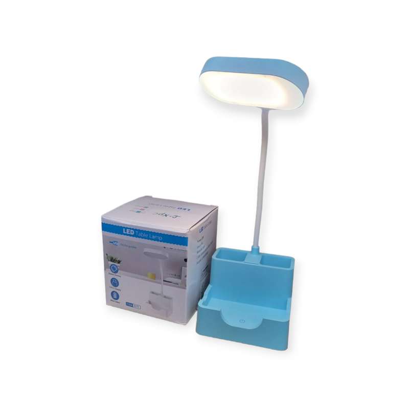 FA-6579 USB Rechargeable Desk Touch Lamp with 3 White Lights Pencil And Phone Holder