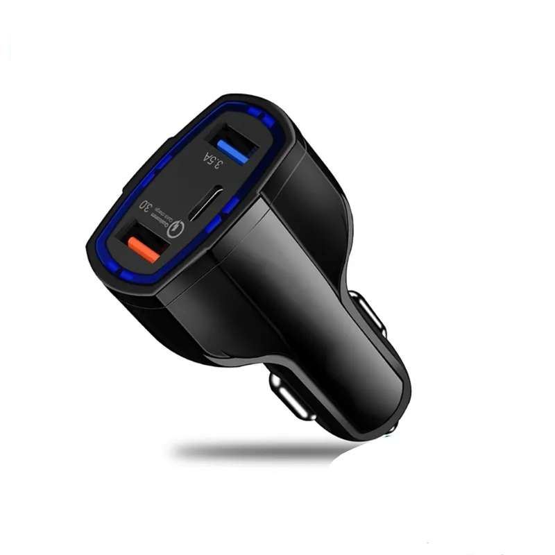 LY-05 35W USB QC3.0 + PD + USB 3.5A Fast Car Charger