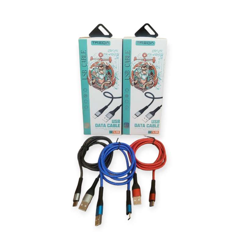 Treqa CA-8593 Type C USB Cable 5.1A 1M
