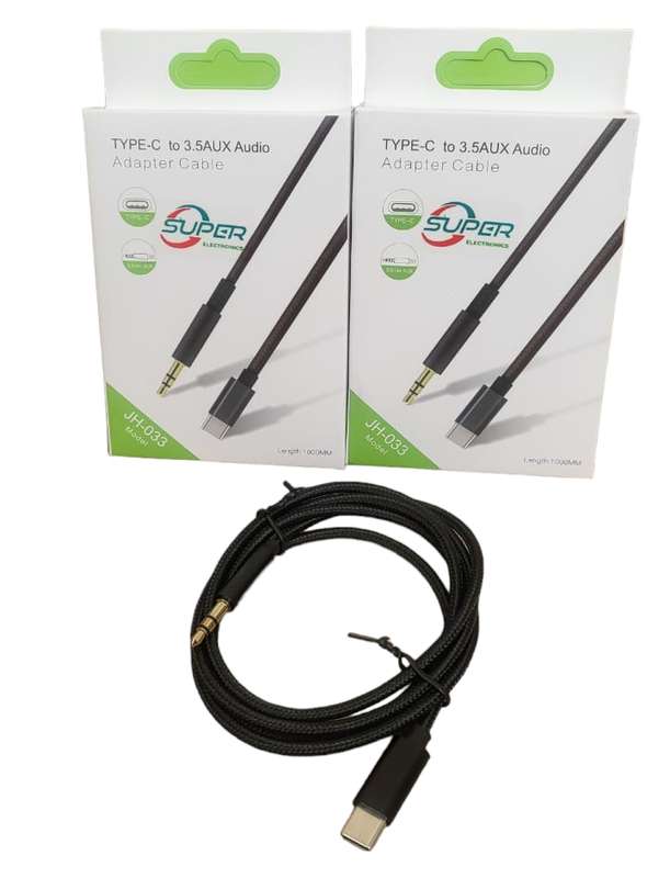 JH-033 Type C To 3.5mm Jack Cable 1M