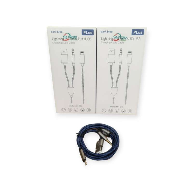 MH-246 Lightning To 3.5mm Aux And USB Cable