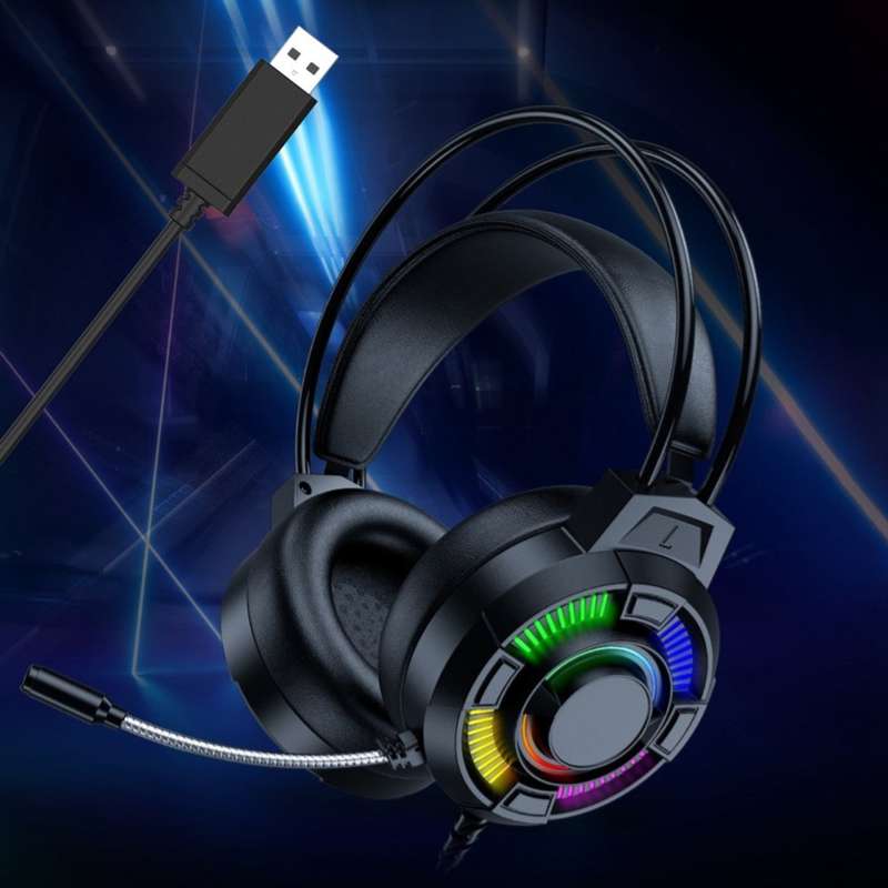 Aerbes AB-EJ12  RGB Wired USB 3.5mm Headset