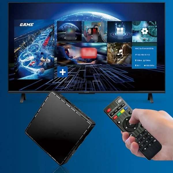 Aerbes AB-DS03 M8PRO Dual System TV Box Game Console 10K Ultra HD with Built in Chrome Cast