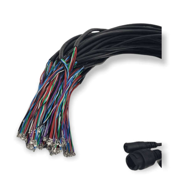 XF0575 Black Video Surveillance Poe Power Tail Cable Pack Of 50 Pieces