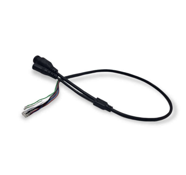 XF0575 Black Video Surveillance Poe Power Tail Cable Pack Of 50 Pieces