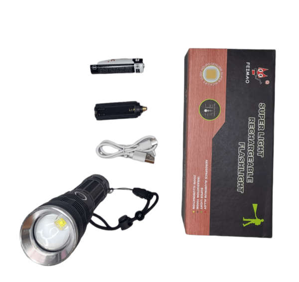 FA-A80 Super E White Laser Rechargeable Flashlight