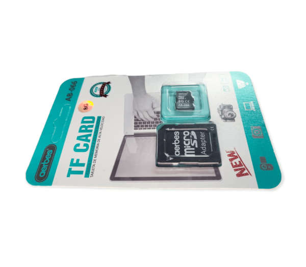 Aerbes AB-066 8GB Micro SD Memory Card with SD Adapter