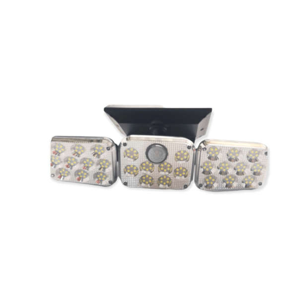 Aerbes AB-TA176 Three Head Outdoor Solar Powered LED Sensor Wall Light