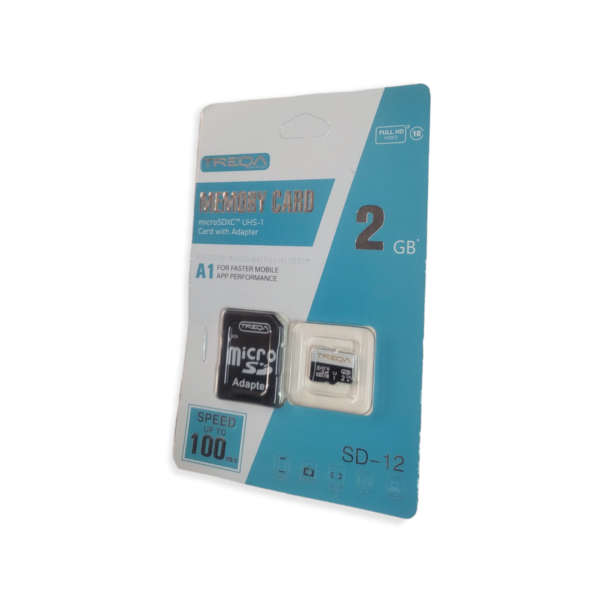 Treqa SD-12-2GB Micro SD Memory Card with SD Adapter