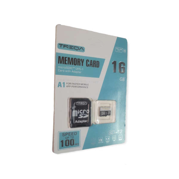 Treqa SD-12-16GB Micro SD Memory Card with SD Adapter