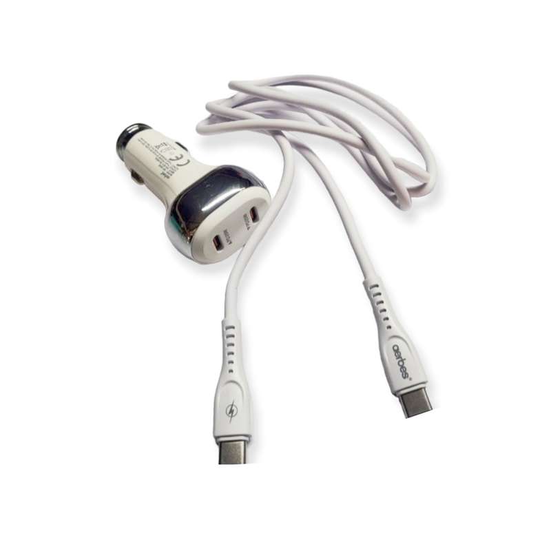 Aerbes AB-Q642 Dual PD 45W Car Charger With 1M Type C to Type C Cable