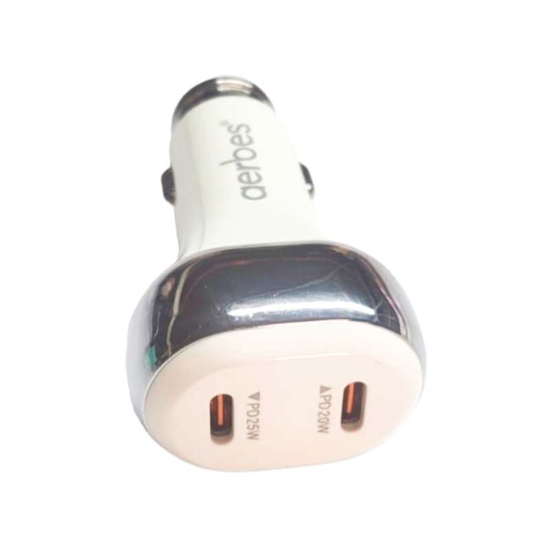 Aerbes AB-Q642 Dual PD 45W Car Charger With 1M Type C to Type C Cable